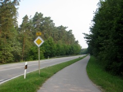 Naabtalradweg  Richtung Burglengenfeld